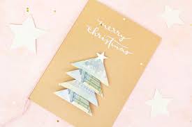 Wir haben es uns gestern gemütlich gemacht und schöne weihnachtskarten gebastelt. Tannenbaum Geldgeschenk Basteln Ars Textura Diy Blog