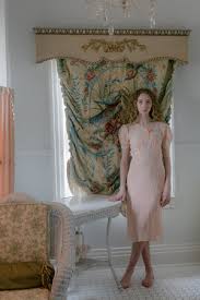 1940s Italian silk lace puff sleeve dress Iris and Laura Milano