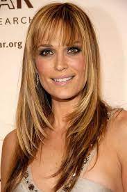 Women Over 40 Long Layers Blunt Bangs Fine Straight Hair Haircuts For Long Hair Long Thin Hair