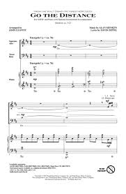 Go The Distance Sheet Music Download Sheet Music Notes Sheet Music Free Sheet Music
