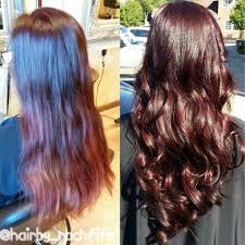Color Correction On A Bad Box Dye Job Say No To Box Color Beautiful Red Violet Created Using Redken Shades Eq Gloss Hair Hair Long Hair Styles Redken Shades