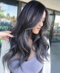 Blue steel is a common name of a very vibrant greyish hair color with heavy blue undertones. 60 Shades Of Grey Silver And White Highlights For Eternal Youth Balayage Hair Grey Grey Brown Hair Brown Hair With Silver Highlights