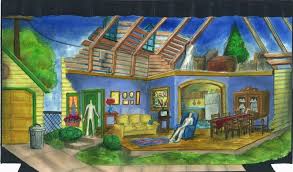 Over The River And Through The Woods Duluth Playhouse In Mn Brian J Proball Scene Design Set Design Theatre Scene Design Painting