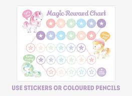 Printable Unicorn Reward Chart Pony Behavior Chart For Girl