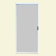Unique Home Designs 36 In X 80 In Ultimate Metal White Sliding Patio Screen Door Ispm300036w Sliding Screen Doors Sliding Patio Screen Door Patio Screen Door