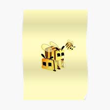 Heres my minecraft bee :d. Cute Bees Posters Redbubble