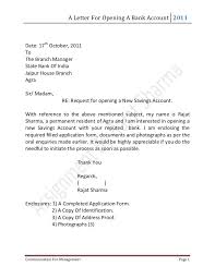 A Letter For Opening A Bank Account 2011date 17th October 2011tothe Branch Opening A Bank Account Bank Account Job Letter