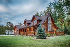 Wisconsin log homes provides national design & build services for premier hybrid log and timber homes since 1976. A Wisconsin Log Homestead