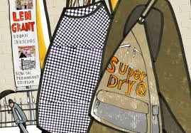 Manchester Art Gallery with spotty umbrella