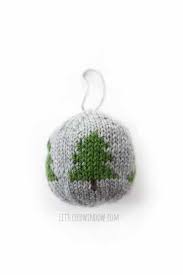 Diy tutorials to make christmas decorations and ornaments. Knit Christmas Ornament Knitting Pattern Little Red Window