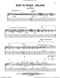 Does anyone have simple notes for some song, just keyboard. Megadeth Rust In Peace Polaris Sheet Music For Guitar Tablature