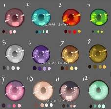 Eye Color Palette Art Digital Art Tutorial Anime Eye Drawing