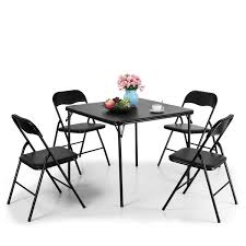 Buy folding table & chair sets and get the best deals at the lowest prices on ebay! Tobbi 5 Piece Folding Table And Chairs Set Multipurpose Kitchen Dining Games Table Set Buy Online In Brunei At Brunei Desertcart Com Productid 115342229