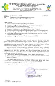 Surat Permohonan Data Tenaga Kesehatan Non Asn