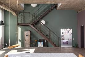L Usine A Reves D Anne Hubert Couleur Mur Salon Style Loft Deco Kaki