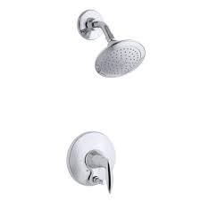 Kohler Alteo 1 Handle Shower Faucet Trim With Diverter Button In Polished Chrome Valve Not Included Shower Faucet Shower Valve Polished Chrome