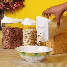 By adding a drawer to your cabinet, you can nest your storage containers together and keep them streamlined and organized. Easy Flow Plastic Kitchen Storage Jars Container Set Transparent Pe M Easy Flow Big 1700ml Plastic Packaging Container Plastic Packing Container Blow Molded Containers Plastic Tube Containers Blow Moulded Containers Unique Buyer Surat Id