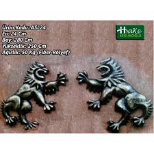 Dekoratif Rolyef Aslan Heykeli Heykel Hayvan Aslan