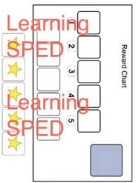 behavior chart reward chart visual aid special education autism behavior aid