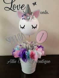 Unicorn Birthday Table Centerpiece Table Decorations Unicorn Diy 1st Birthday Decorations 1st Birthday Decorations Unicorn Birthday Parties