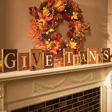 Give Thanks Decor Blocks Fall Mantel Decorations Thanksgiving Decorations Diy Fall Thanksgiving Decor