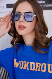 Feisedy Gafas De Sol Cuadradas Retro De Piloto Iron Man Tony