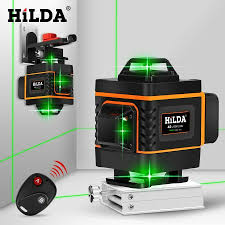 Hilda 16 Lines 4d Laser Level Level Self Leveling 360 Horizontal And Vertical Hilda In 2020 Laser Levels Green Laser Laser