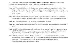 As the capital of the state, johor bahru witnessed significant growth and development, culminating to the construction of buildings on grand scales with. Hrh Crown Prince Of Johor On Twitter Klausa Klausa Yang Memberi Jaminan Dan Kuasa Kepada Sultan Untuk Melantik Menteri Besar Dibawah Perlembagaan Persekutuan Dan Undang Undang Tubuh Negeri Johor Https T Co Ptfctcqf3e Https T Co Uevni5cldr