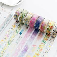 Metallic Washi Tape Dinosaurs Flowers Ocean Life Rabbits Etsy In 2020 Washi Tape Crafts Floral Washi Washi Tape