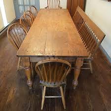 Last but not least, we recommend you to take care of the finishing touches. Solid Pine Harvest Table Bench And Chairs Antiques Antique Furniture On Carousell