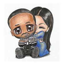 Meek Mill Nicki Minaj Vmas 2016 Canvas Drawings Cute Canvas Paintings Kawaii Drawings