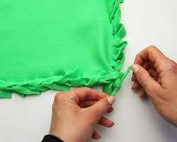 All you need are two pieces of soft fleece, a pair of fabric scissors and a good measuring tape. 4 Ways To Make A Fleece Blanket Wikihow