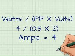 3 Ways To Convert Watts To Amps Wikihow