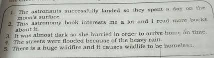 Read each cause and write your own effect. Learning Task 1 Read Each Sentence Underline The Cause And Encirclethe Effect Write Your Answers In Brainly Ph