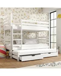 lit superpose tomi 3 couchages blanc lit superpose 3 couchages lit superpose lits superposes blancs