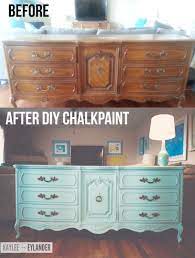 Diy Chalk Paint Recipe Thrift Store Dresser Makeover Lazy Painter Diy Dresser Furniture Makeover Thrift Store Furniture Makeover Diy