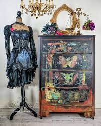 Hillsdale furniture parkwood bed set with rails, queen, black gold. Gothic Dresser Eclat Designs By Crystin