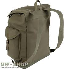 Bundeswehr rucksack 80l gebirgsjäger molle. Bundeswehr Gebirgsrucksack 35l Oliv Mit Lederriemen Alte Art