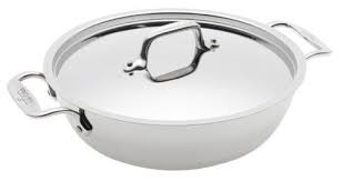 All Clad Stainless Cassoulet With Lid By All Clad 149 95 Dishwasher Safe But Hand Washing Recommended Comfortable Lid An All Clad Chrome Kitchen Cassoulet