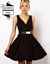 Asos Structured Skater Dress With Gold Belt Gorgeous Clothes Cute Short Dresses Dresses