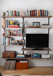 Bookcases shelves small bookshelf kitchen storage rack desk office desk rack solid wood rack bedroom display stand cabinets (color : Diy Wall Mounted Shelving Systems Roundup Apartment Therapy