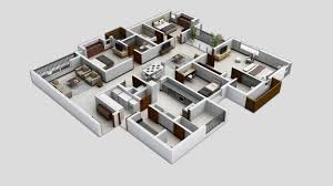 50 Four 4 Bedroom Apartment House Plans Architecture Design Model House Plan 3d House Plans 4 Bedroom Apartments
