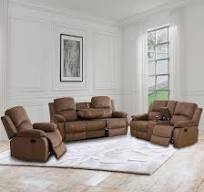 Amazon.com: GEBADOL Manual Recliner Sofa Set, 3 Pieces ...