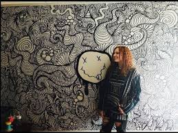 Nirvana Wall Drawing Timelapse Youtube Wall Drawing Art Projects Tree Wall Art