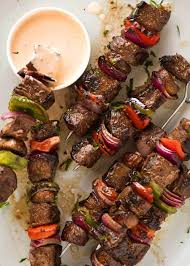 Kafta is an arabic kebab made of ground meat, usually beef or lamb, along with finely minced onions and parsley. Marinated Beef Kabobs Recipetin Eats