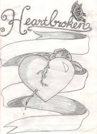 It is a beautiful calf design that won't hurt a lot, plus it is very simple and ideal for people who are afraid of the needle as well as the entire tattooing process. Tattoo Ideas Heartbreak Quotes Heartbroken Tattoos Broken Heart Tattoos Broken Heart Sketches Love3 Heart Broken Heartbroken Gonna Love