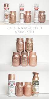 Krylon White Copper Dusty Pink Foil Metallic Copper Rust Oleum Too Sprinkled And Painted At Ka Styles Co Mason Jar Diy Copper Spray Paint Jar Diy