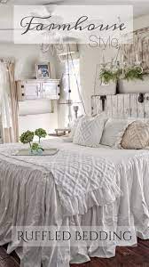 Get great deals on simply shabby chic king bedding. Farmhouse Style Ruffled Bedding Ad This Is Just Simply Gorgeous A Touch Of Rustic And Chic Farmhou Shabby Chic Bedding Chic Bedding Farmhouse Bedroom Decor