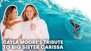 Jul 27, 2021 · carissa moore is an american professional surfer who has been honored at the surfer's hall of fame in 2014 and is currently a part of the usa national surfing team representing at the 2020 tokyo olympics. Cayla Moore S Surprise Tribute To Carissa After She Wins Her 4th Wsl World Title Family Matters Youtube