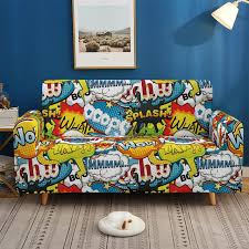 Is your sectional sofa decades old or does it look bad ?. Hip Hop Sofa Cover Stretch Angle Printed Graffiti Elastic Couch Cover Case For Corner Sectional Sofa 1 2 3 4 Seater Slipcover Couch Makeover
